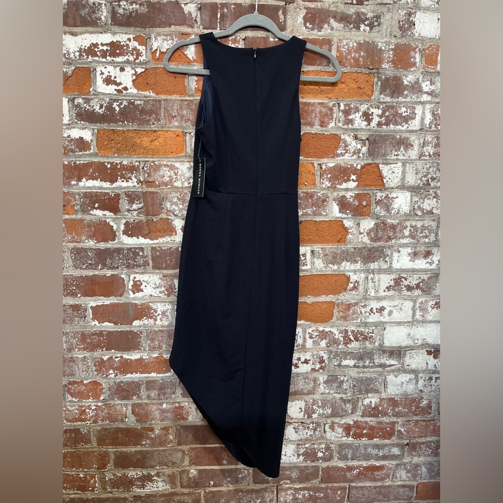 Donna Morgan Women's Bodycon Dress w/ Asymmetrical Hem Sz 2 - Picture 5 of 8